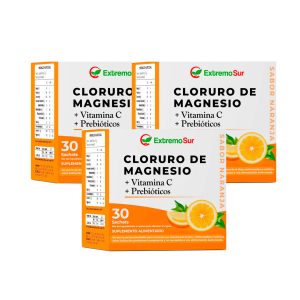 PACK 3 CLORURO MAGNESIO SABOR NARANJA